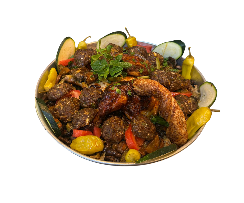 Kipbout & Köfte Schaal met Gegrilde Groenten